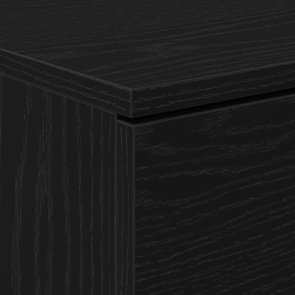 Noćni ormar 2 pcs Crni hrast 40 x 65 x 65 cm Konstruirano drvo