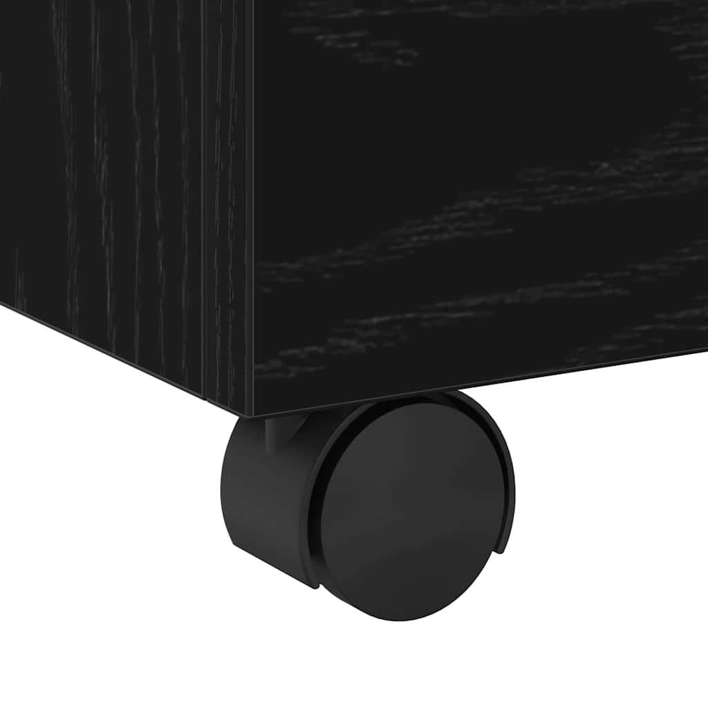 Kabinet za datoteke s ladicama Crni hrast 45 x 38 x 54 cm