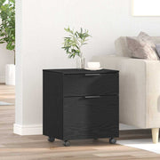 Kabinet za datoteke s ladicama Crni hrast 45 x 38 x 54 cm