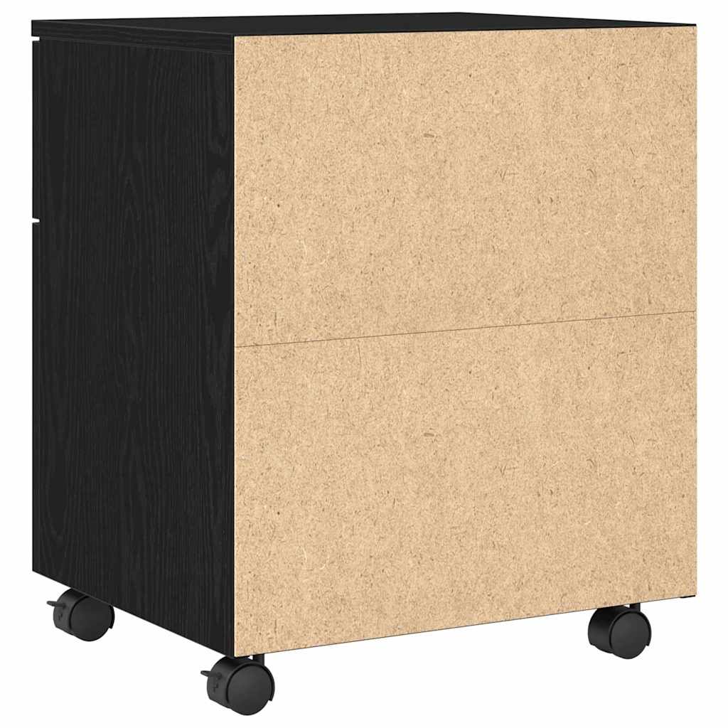 Kabinet za datoteke s ladicama Crni hrast 45 x 38 x 54 cm