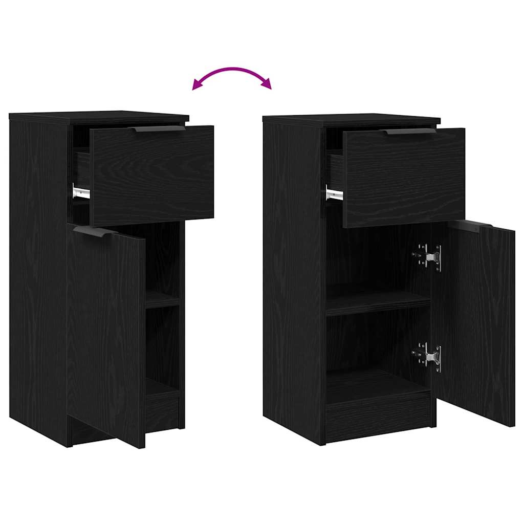 Kreveta s ladicama Crni hrast 30 x 30 x 70 cm Konstruirano drvo