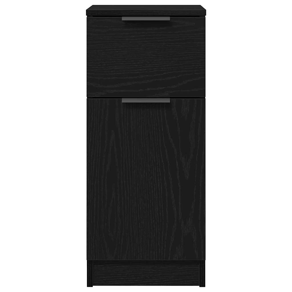 Kreveta 2 pcs Crni hrast 30 x 30 x 70 cm Konstruirano drvo