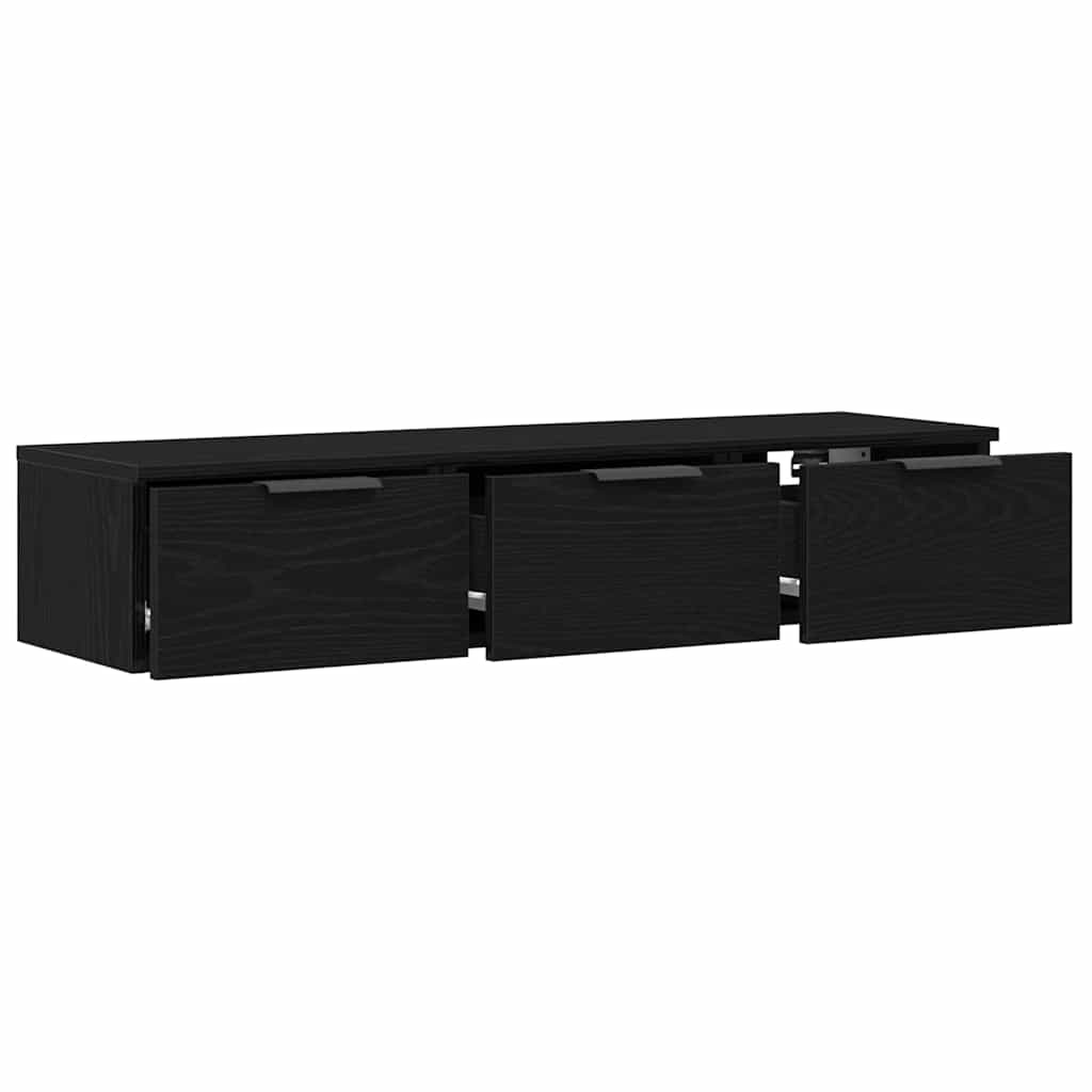 Ormar za Zid Crni hrast 102 x 30 x 20 cm Konstruirano drvo