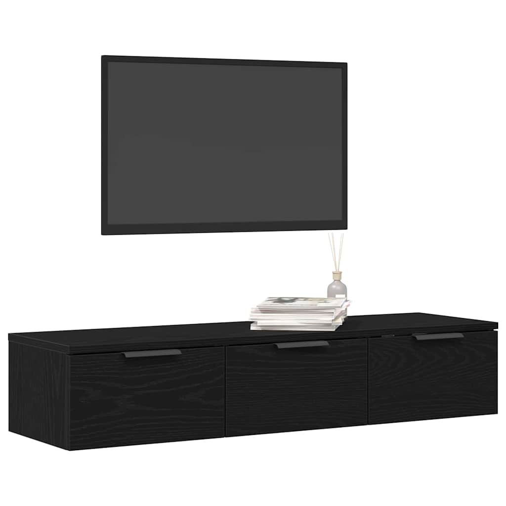 Ormar za Zid Crni hrast 102 x 30 x 20 cm Konstruirano drvo