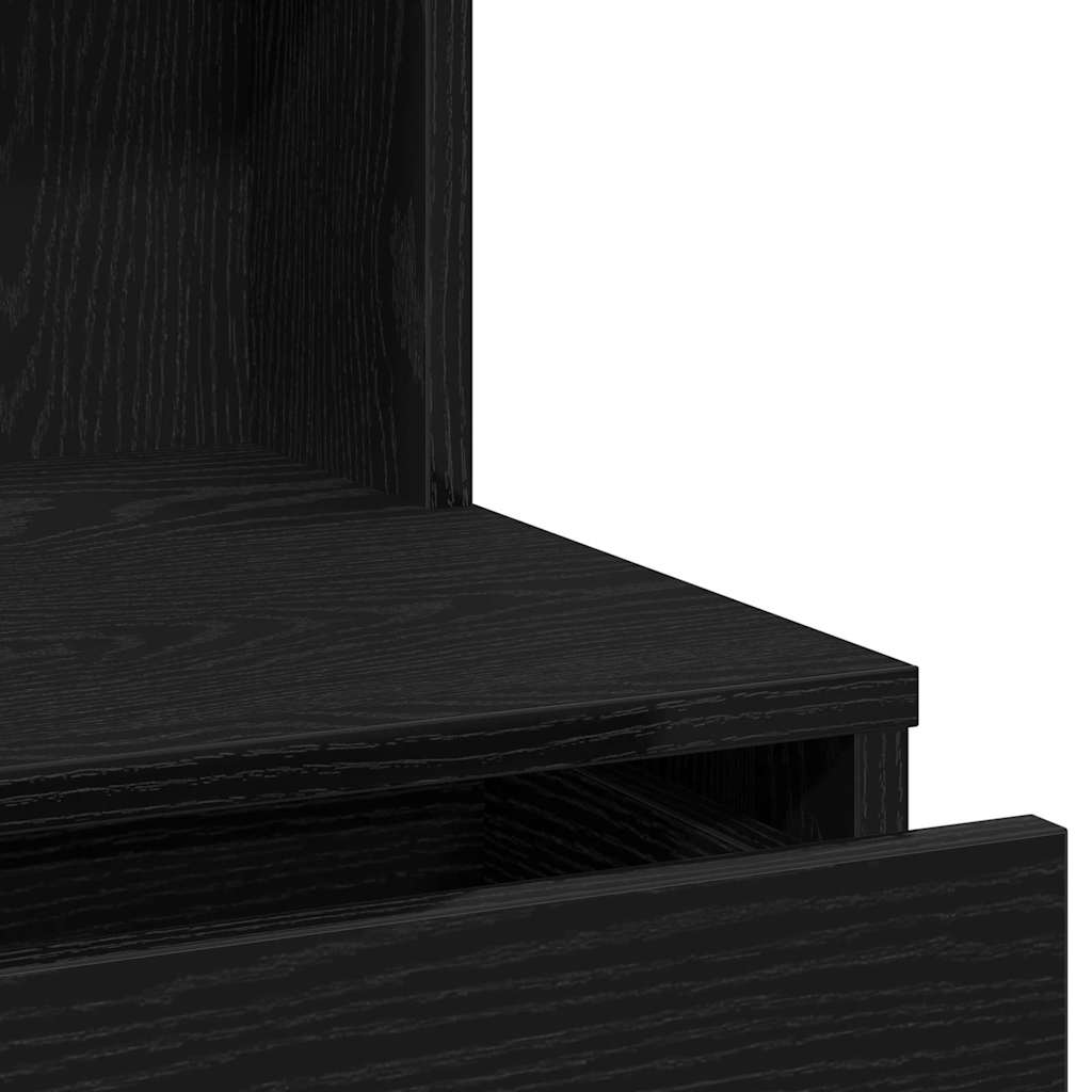 Toaletni stol Crni hrast 60 x 40 x 140 cm Konstruirano drvo