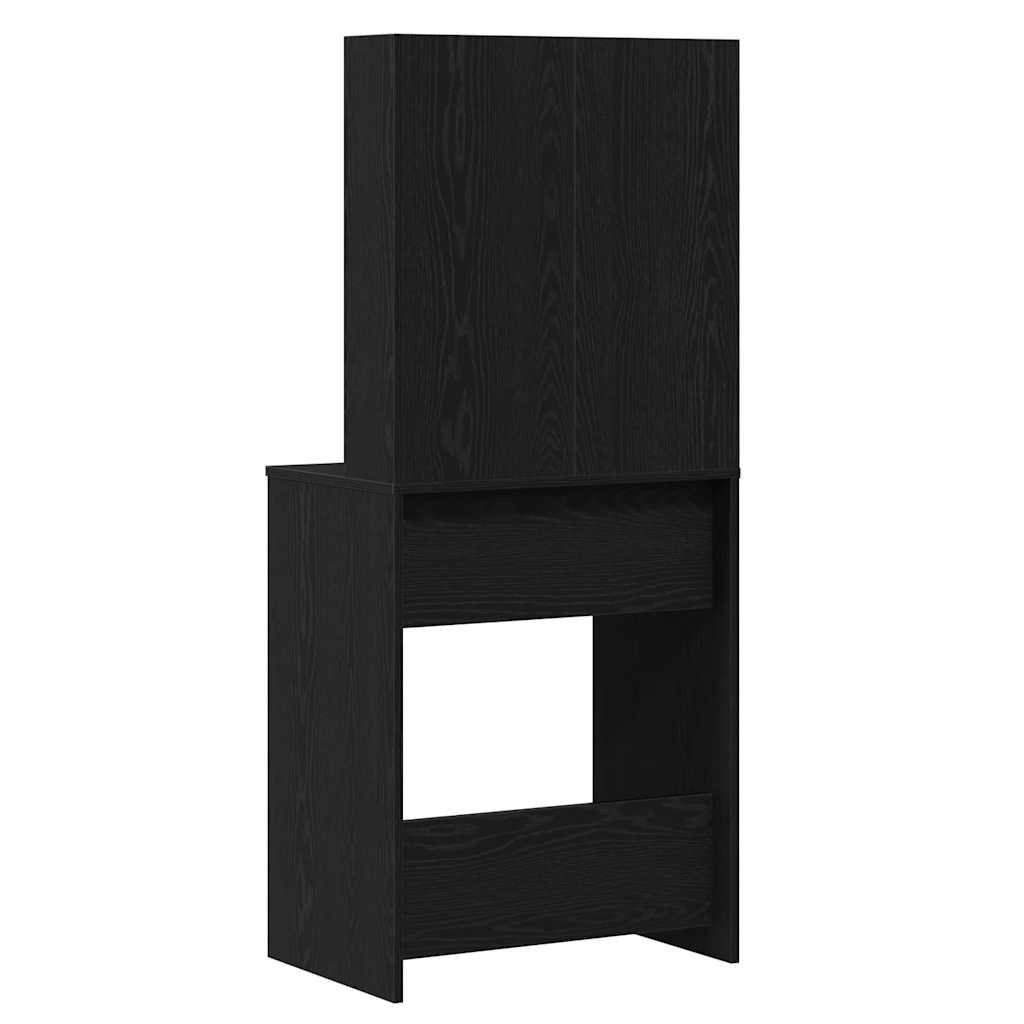 Toaletni stol Crni hrast 60 x 40 x 140 cm Konstruirano drvo
