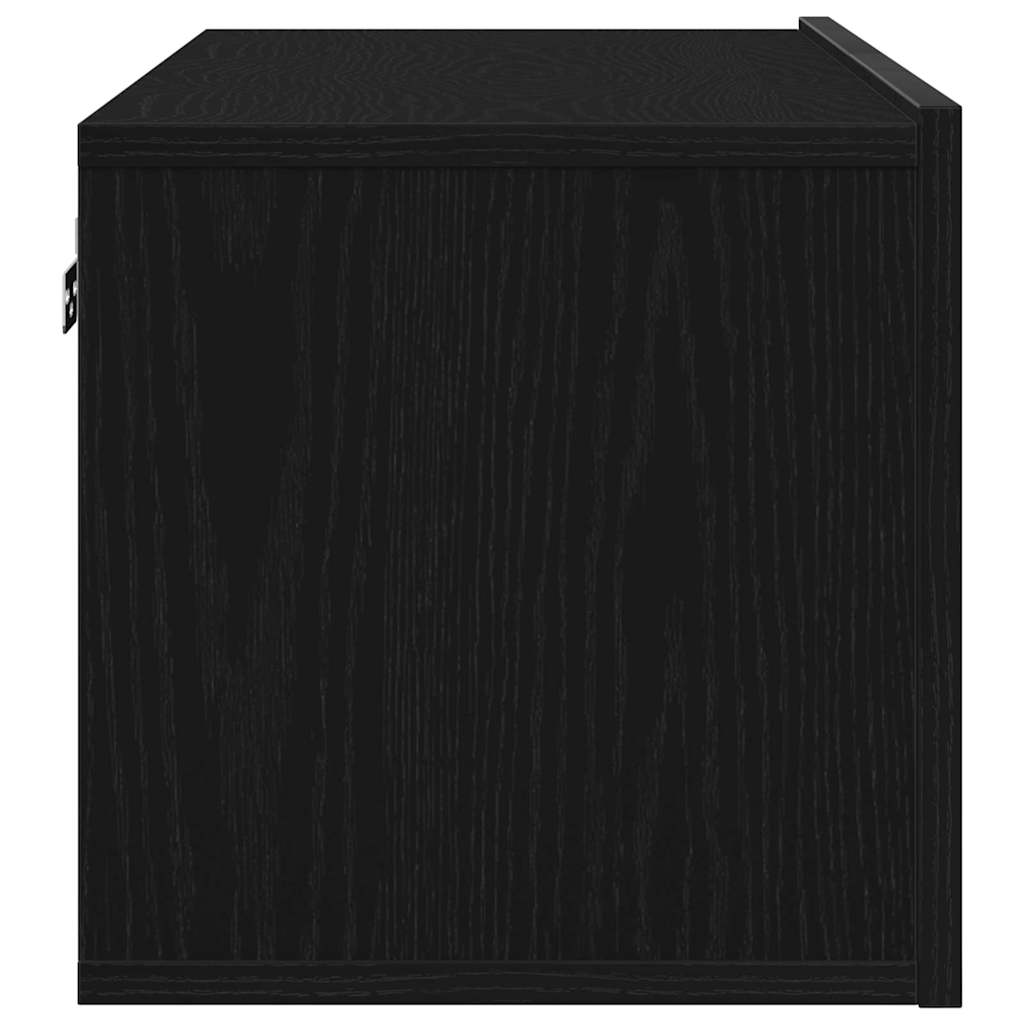 TV ormar 2 pcs Crni hrast 80 x 30 x 30 cm Konstruirano drvo