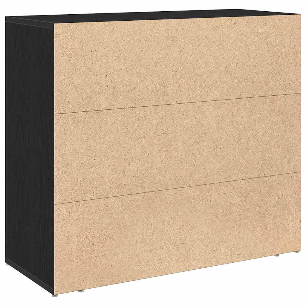 Kreveta Crni hrast 80 x 33 x 70 cm Konstruirano drvo