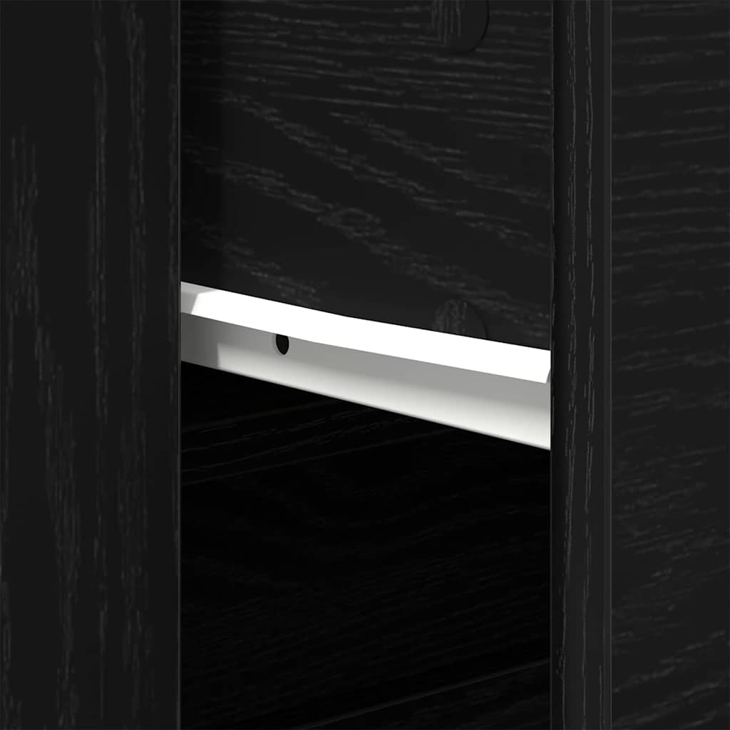 Kreveta s ladicama Crni hrast 80 x 33 x 70 cm Konstruirano drvo