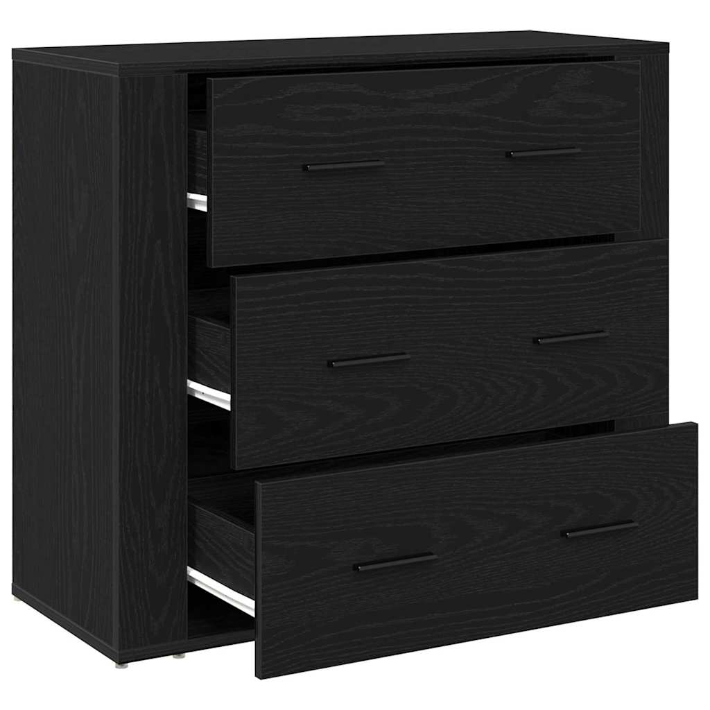Kreveta s ladicama Crni hrast 80 x 33 x 70 cm Konstruirano drvo