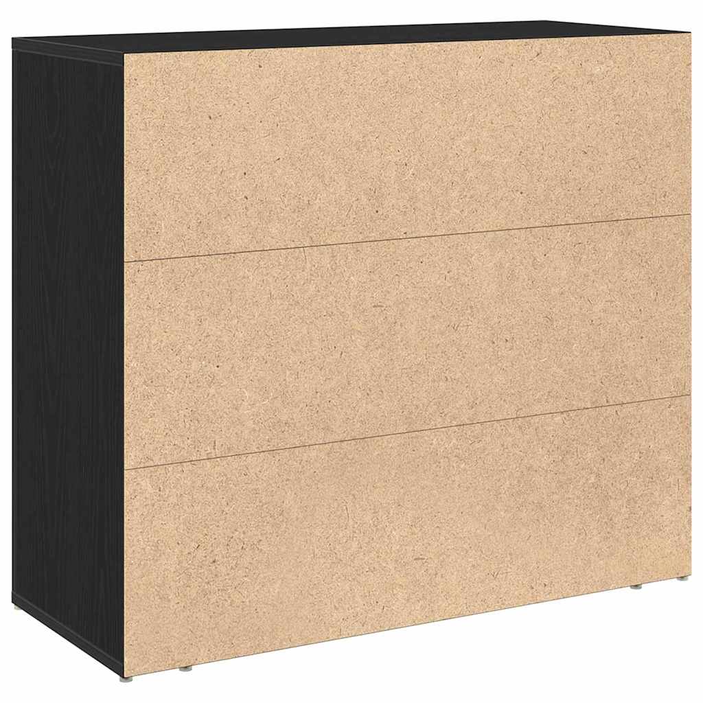 Kreveta s ladicama Crni hrast 80 x 33 x 70 cm Konstruirano drvo