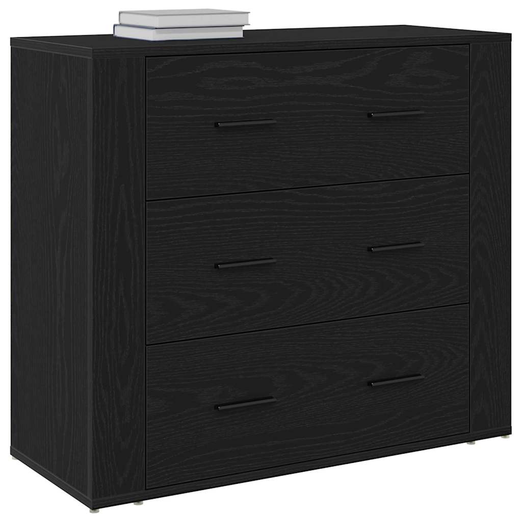 Kreveta s ladicama Crni hrast 80 x 33 x 70 cm Konstruirano drvo
