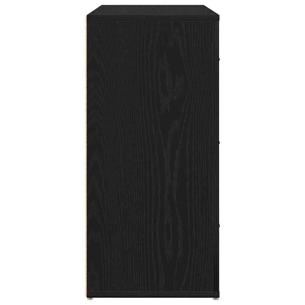 Kreveta s ladicama Crni hrast 80 x 33 x 70 cm Konstruirano drvo