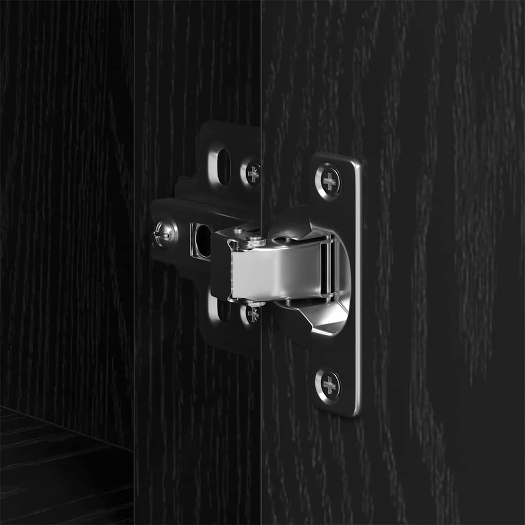 Stol s ladicama Crni hrast 100 x 49 x 74 cm Konstruirano drvo