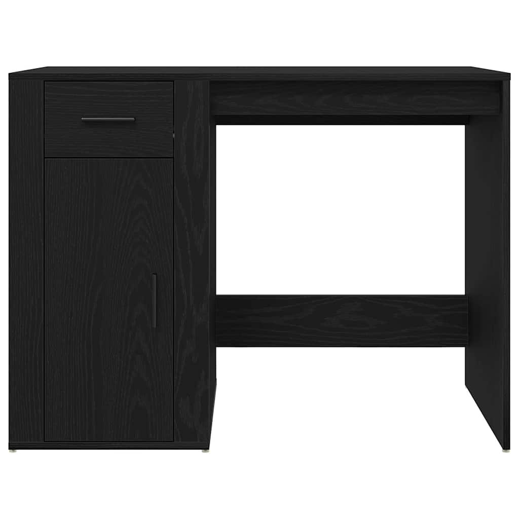 Stol s ladicama Crni hrast 100 x 49 x 74 cm Konstruirano drvo