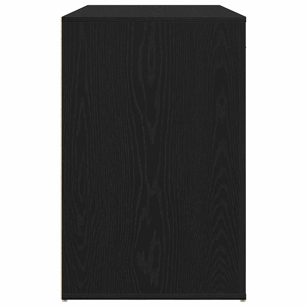 Stol s ladicama Crni hrast 100 x 49 x 74 cm Konstruirano drvo