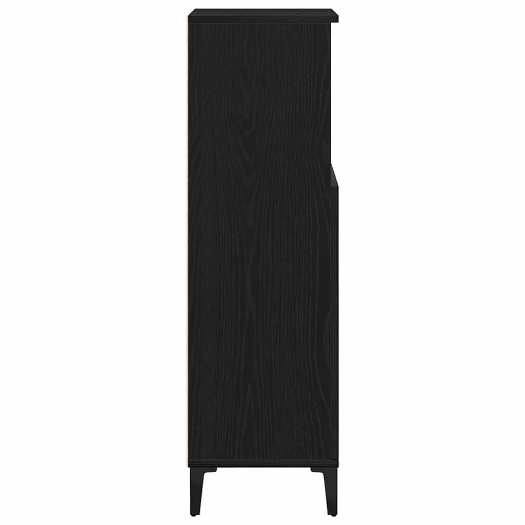 Kupaonski ormar Crni hrast 30 x 30 x 100 cm Konstruirano drvo