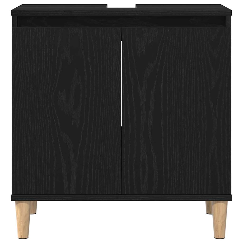 Kupaonski ormarić za sudoper Crni hrast 58 x 33 x 60 cm