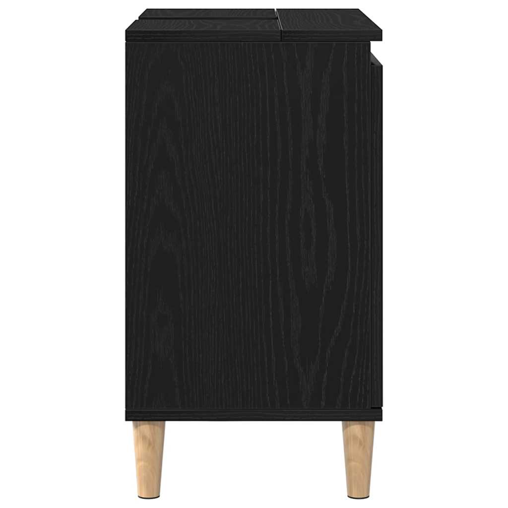 Kupaonski ormarić za sudoper Crni hrast 58 x 33 x 60 cm