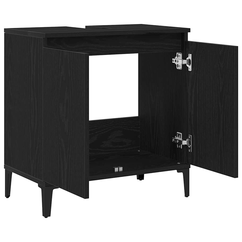 Kupaonski ormarić za sudoper Crni hrast 58 x 33 x 60 cm