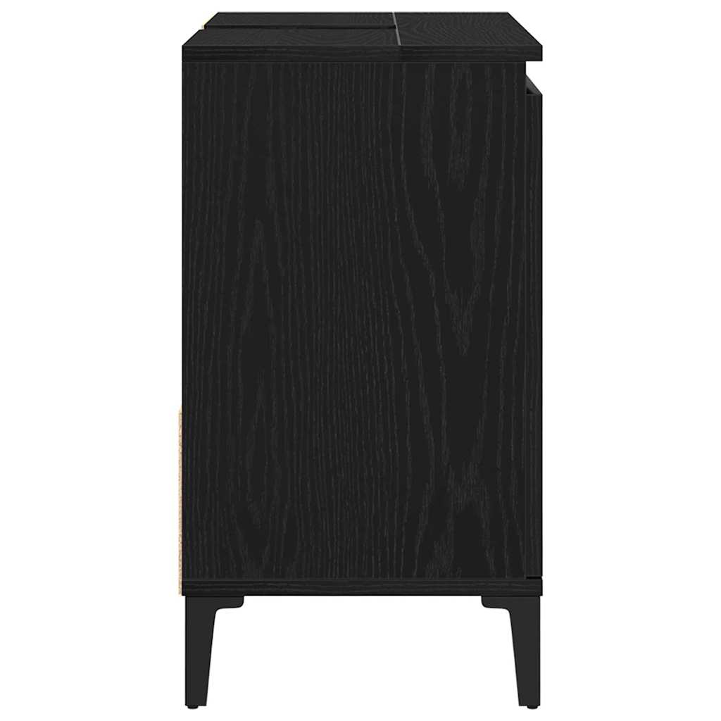 Kupaonski ormar Crni hrast 65 x 33 x 60 cm Konstruirano drvo