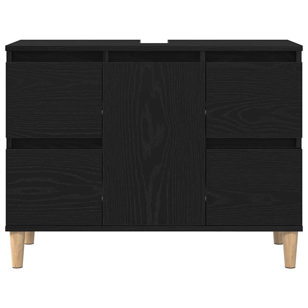 Kupaonski ormarić za sudoper Crni hrast 80 x 33 x 60 cm