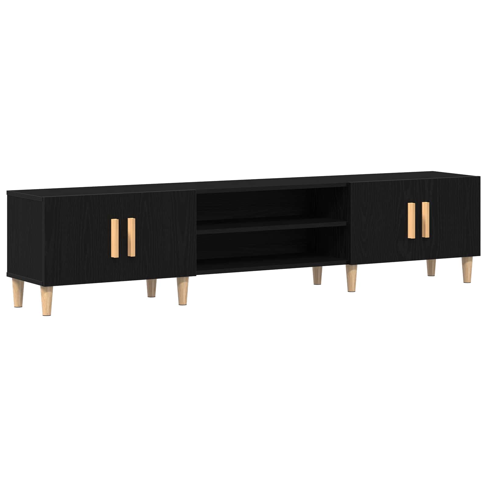 TV ormar Crni hrast 180 x 31,5 x 40 cm Konstruirano drvo