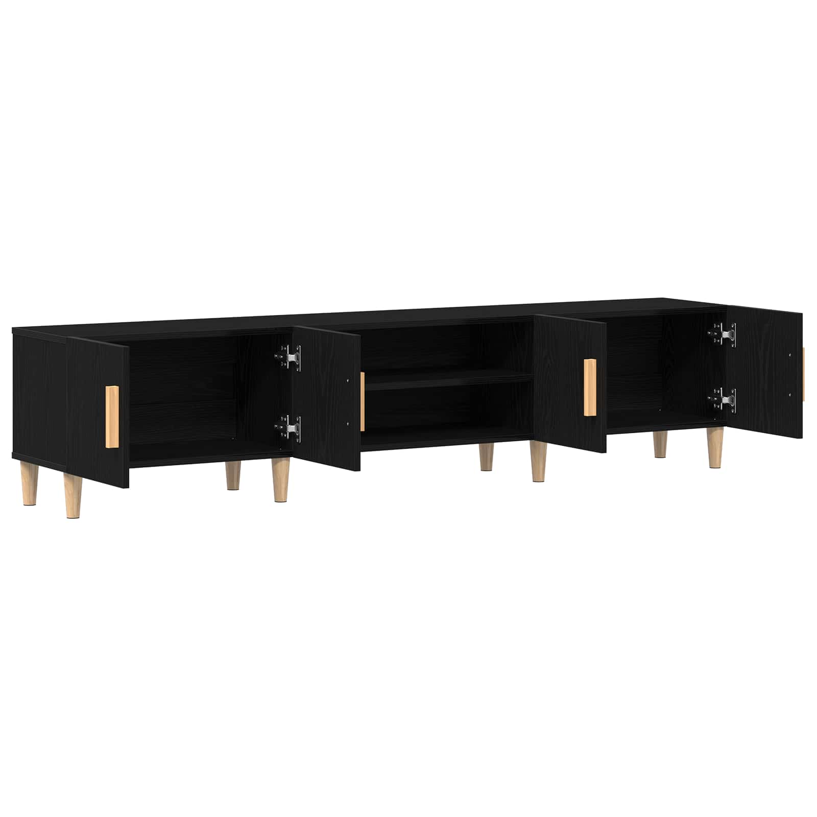 TV ormar Crni hrast 180 x 31,5 x 40 cm Konstruirano drvo