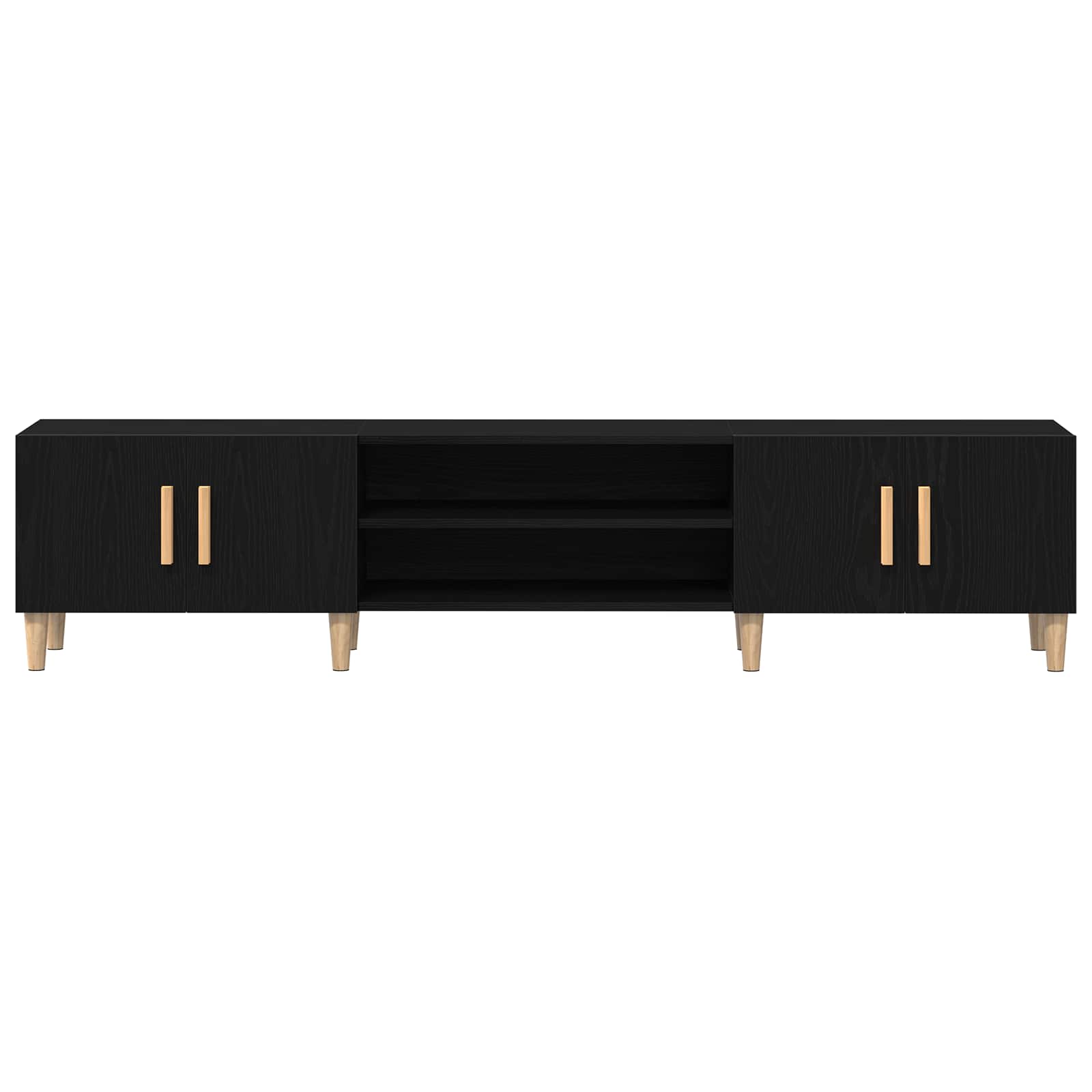 TV ormar Crni hrast 180 x 31,5 x 40 cm Konstruirano drvo