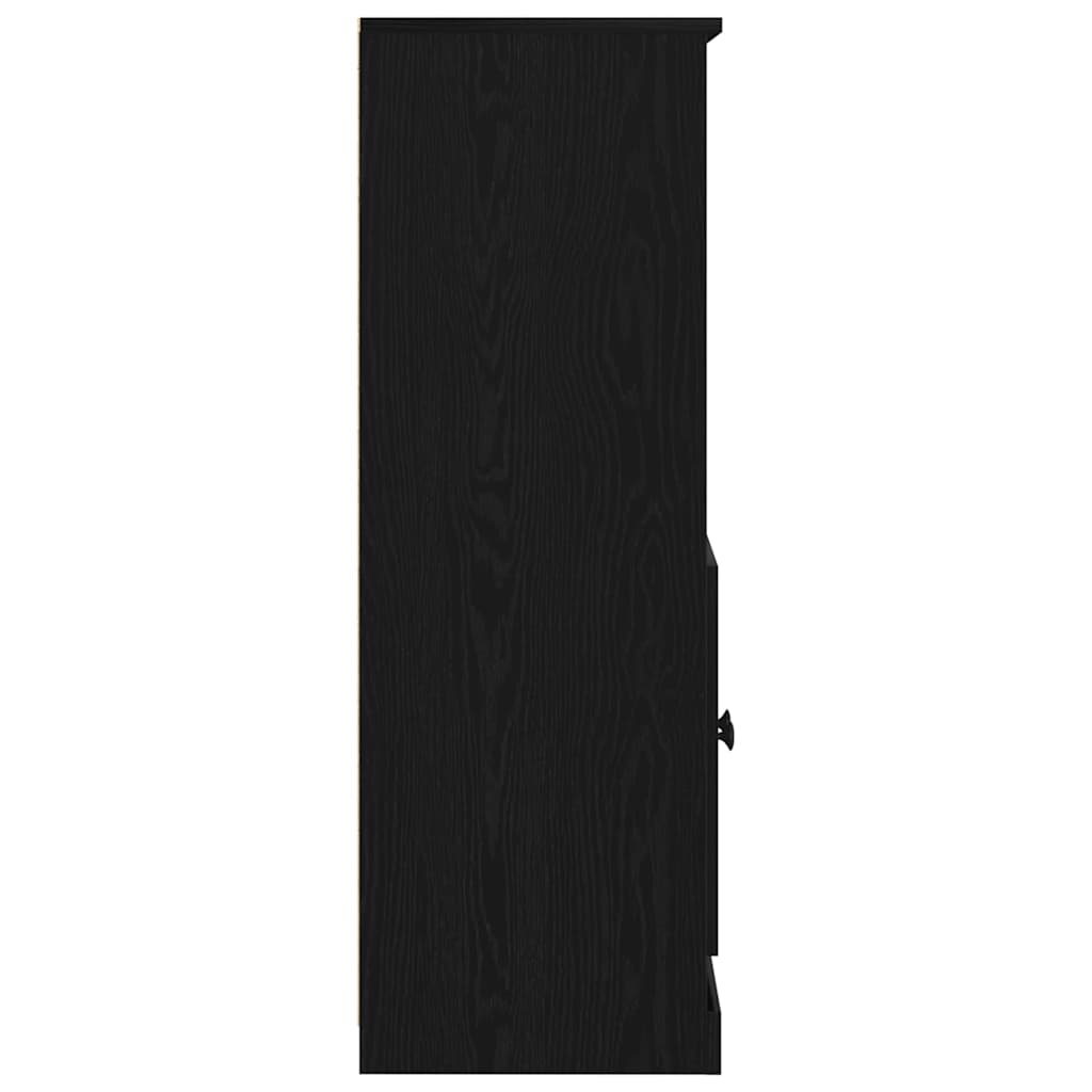 Visoki bife Crni hrast 60 x 35.5 x 103.5 cm Konstruirano drvo