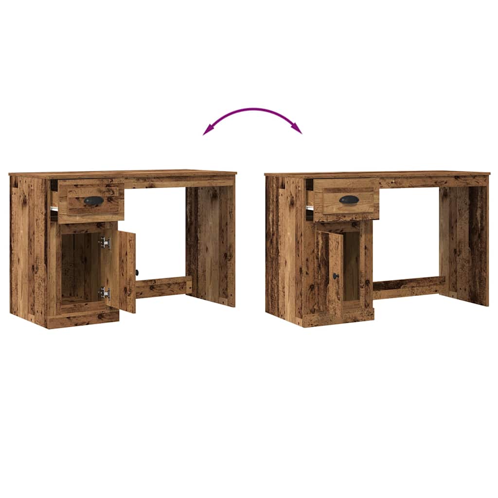 Stol s ladicama Staro drvo 50 x 115 x 75 cm Konstruirano drvo