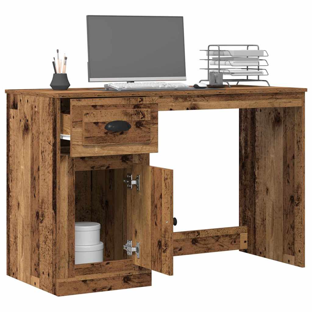 Stol s ladicama Staro drvo 50 x 115 x 75 cm Konstruirano drvo