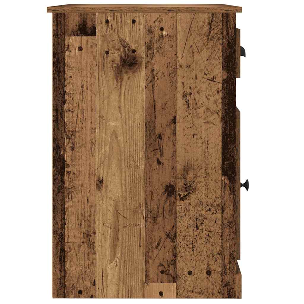 Stol s ladicama Staro drvo 50 x 115 x 75 cm Konstruirano drvo