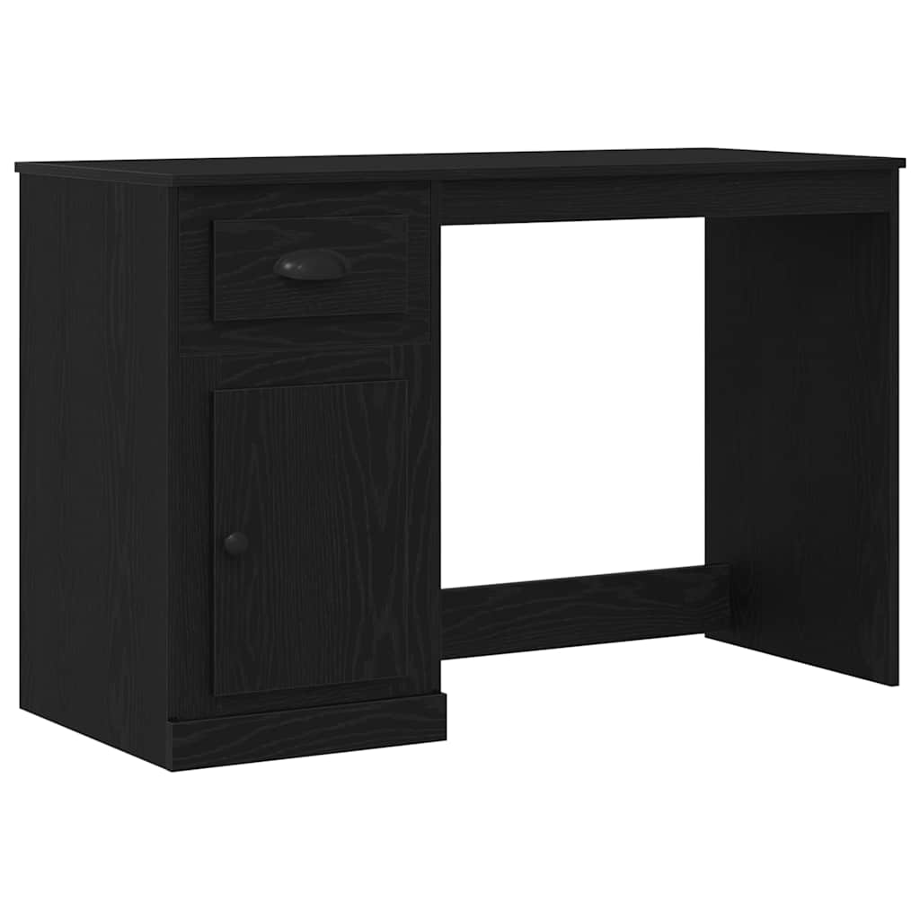 Stol s ladicama Crni hrast 50 x 115 x 75 cm Konstruirano drvo