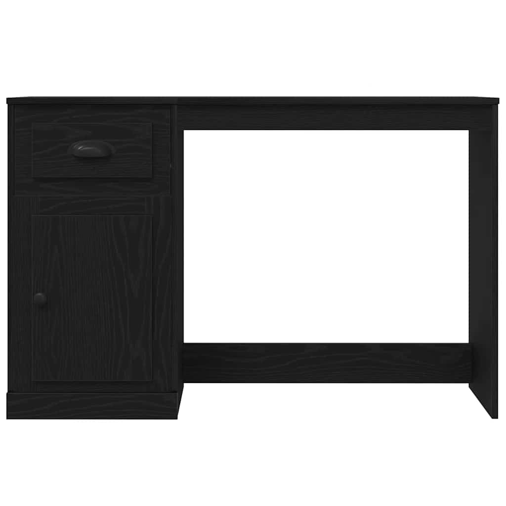 Stol s ladicama Crni hrast 50 x 115 x 75 cm Konstruirano drvo