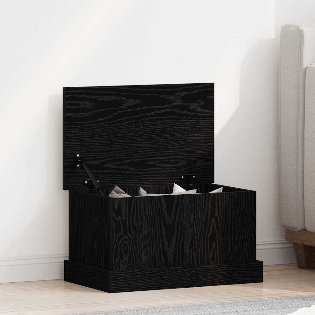 Kutija za spremanje s pohranom Crni hrast 50 x 30 x 28 cm
