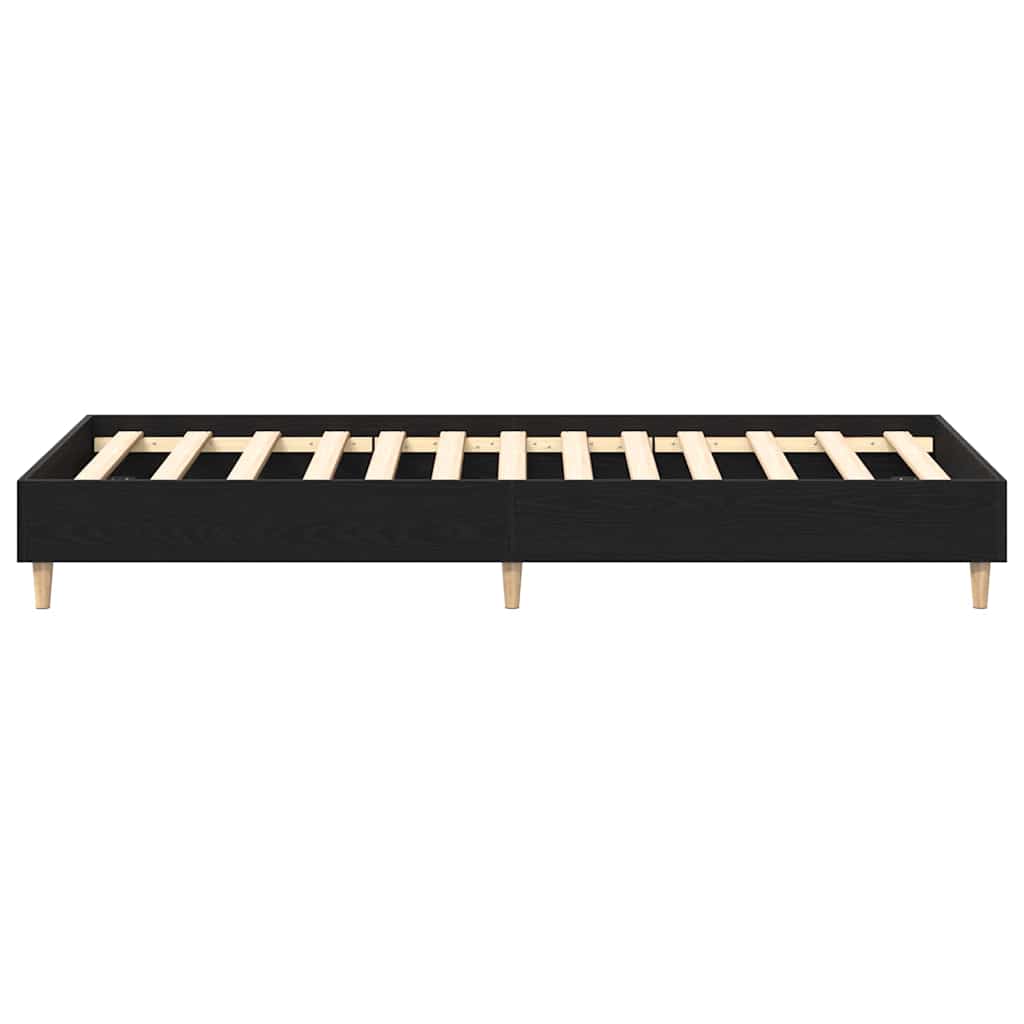 Krevetna konstrukcija Crni hrast 203 x 101 x 25 cm