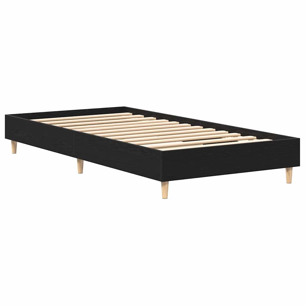 Krevetna konstrukcija Crni hrast 203 x 93 x 25 cm
