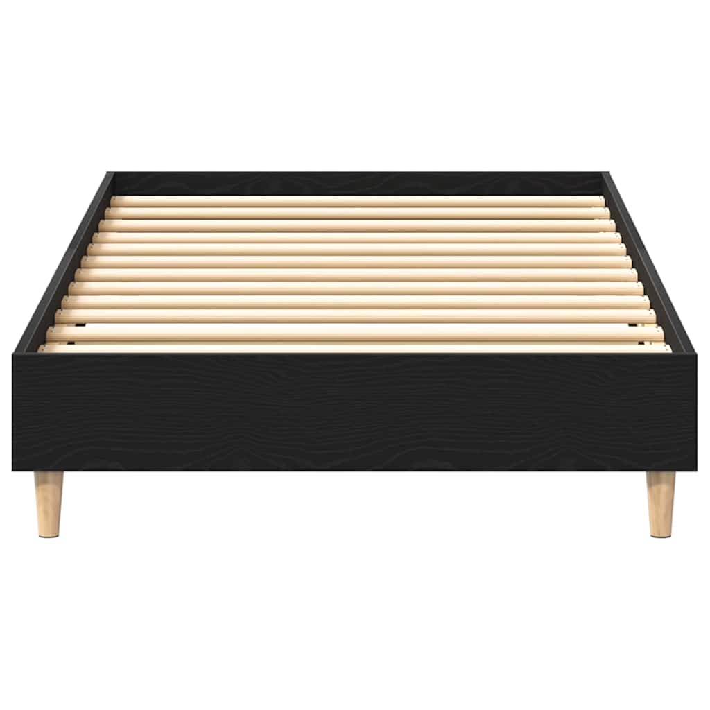 Krevetna konstrukcija Crni hrast 203 x 93 x 25 cm