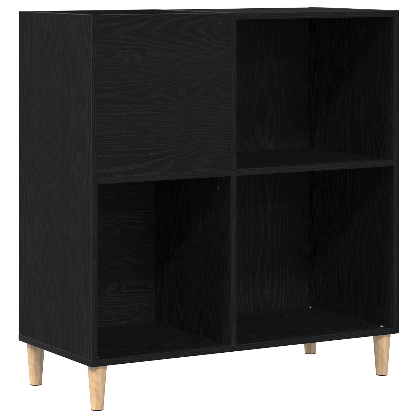 Ormar za ploče Crni hrast 84,5 x 38 x 89 cm Konstruirano drvo