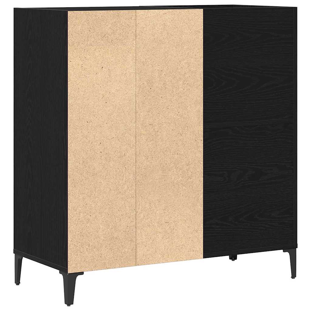 Ormar za ploče Crni hrast 84,5 x 38 x 89 cm Konstruirano drvo