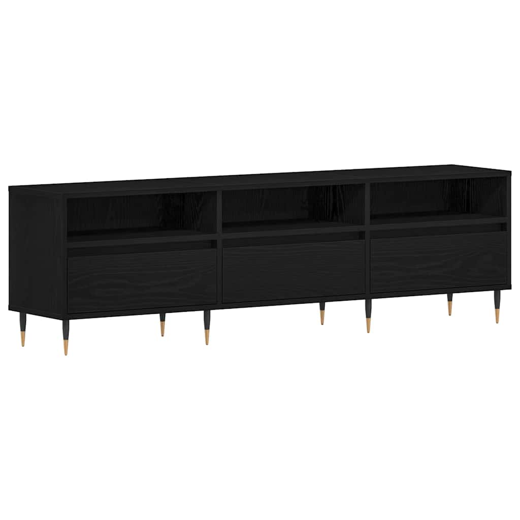 TV ormar Crni hrast 150 x 30 x 44,5 cm Konstruirano drvo