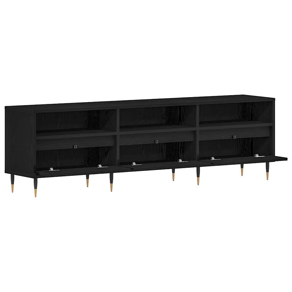 TV ormar Crni hrast 150 x 30 x 44,5 cm Konstruirano drvo