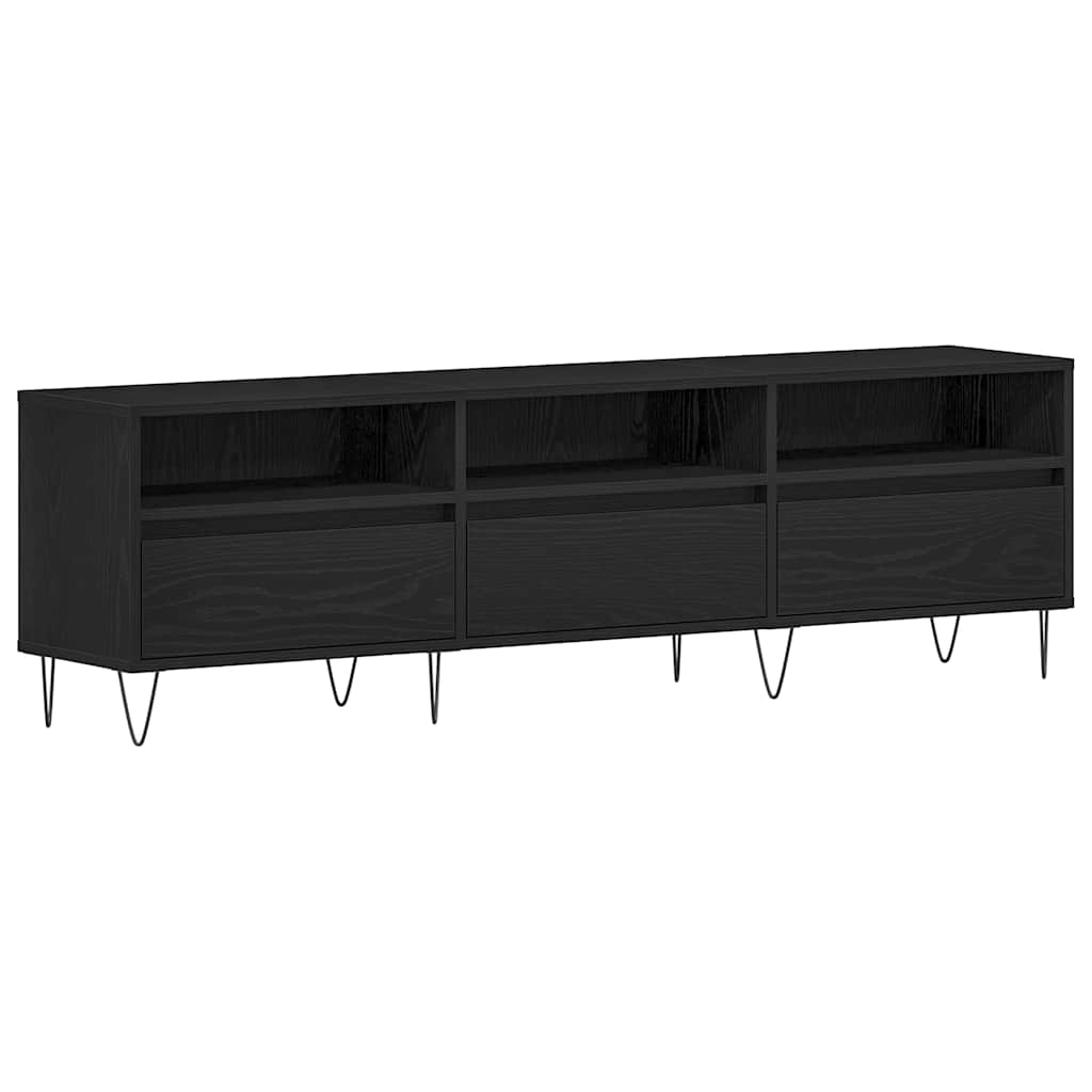 TV ormar Crni hrast 150 x 30 x 44,5 cm Konstruirano drvo