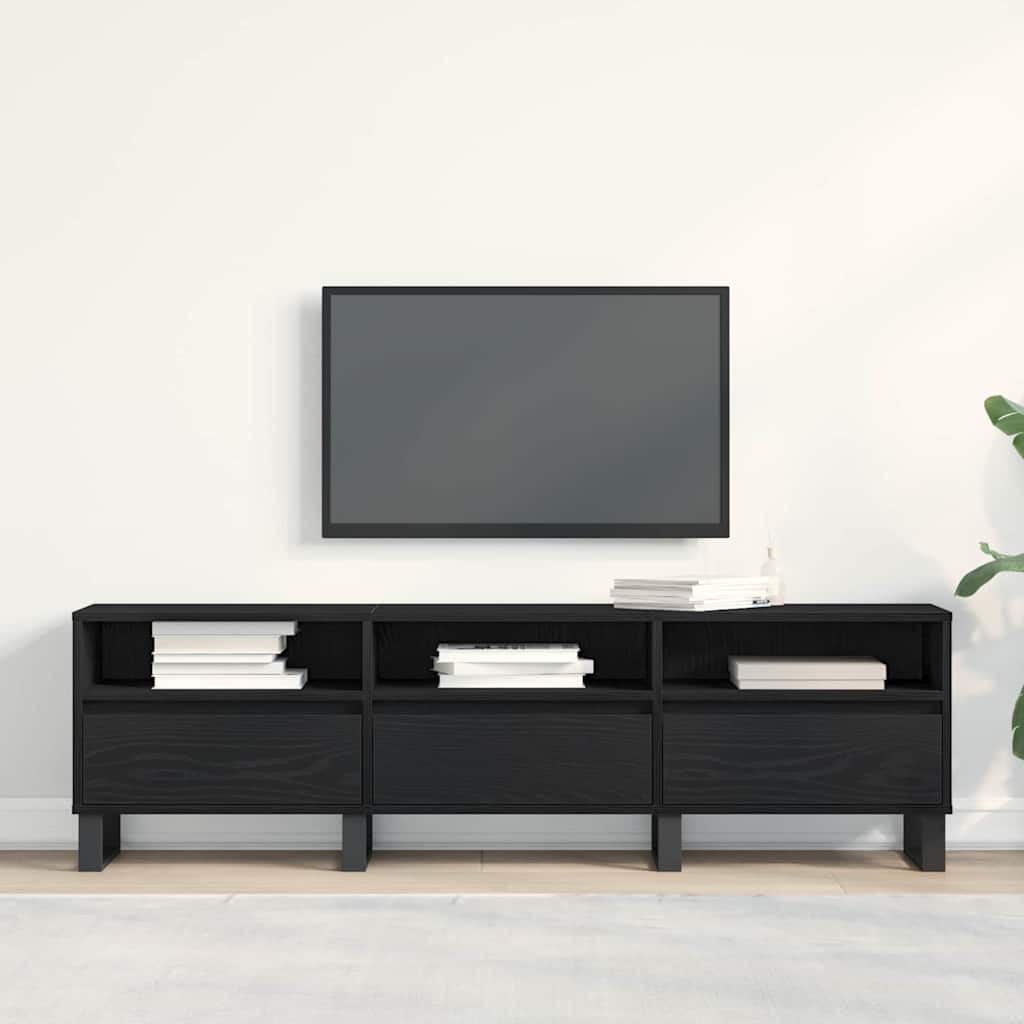 TV ormar 150 x 30 x 44,5 cm Crni hrast Konstruirano drvo