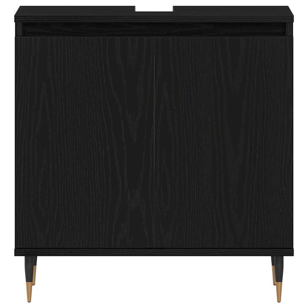 Kupaonski ormarić za sudoper Crni hrast 58 x 33 x 60 cm
