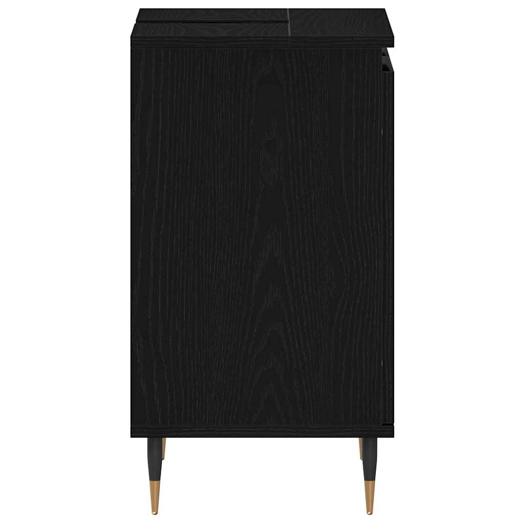Kupaonski ormarić za sudoper Crni hrast 58 x 33 x 60 cm
