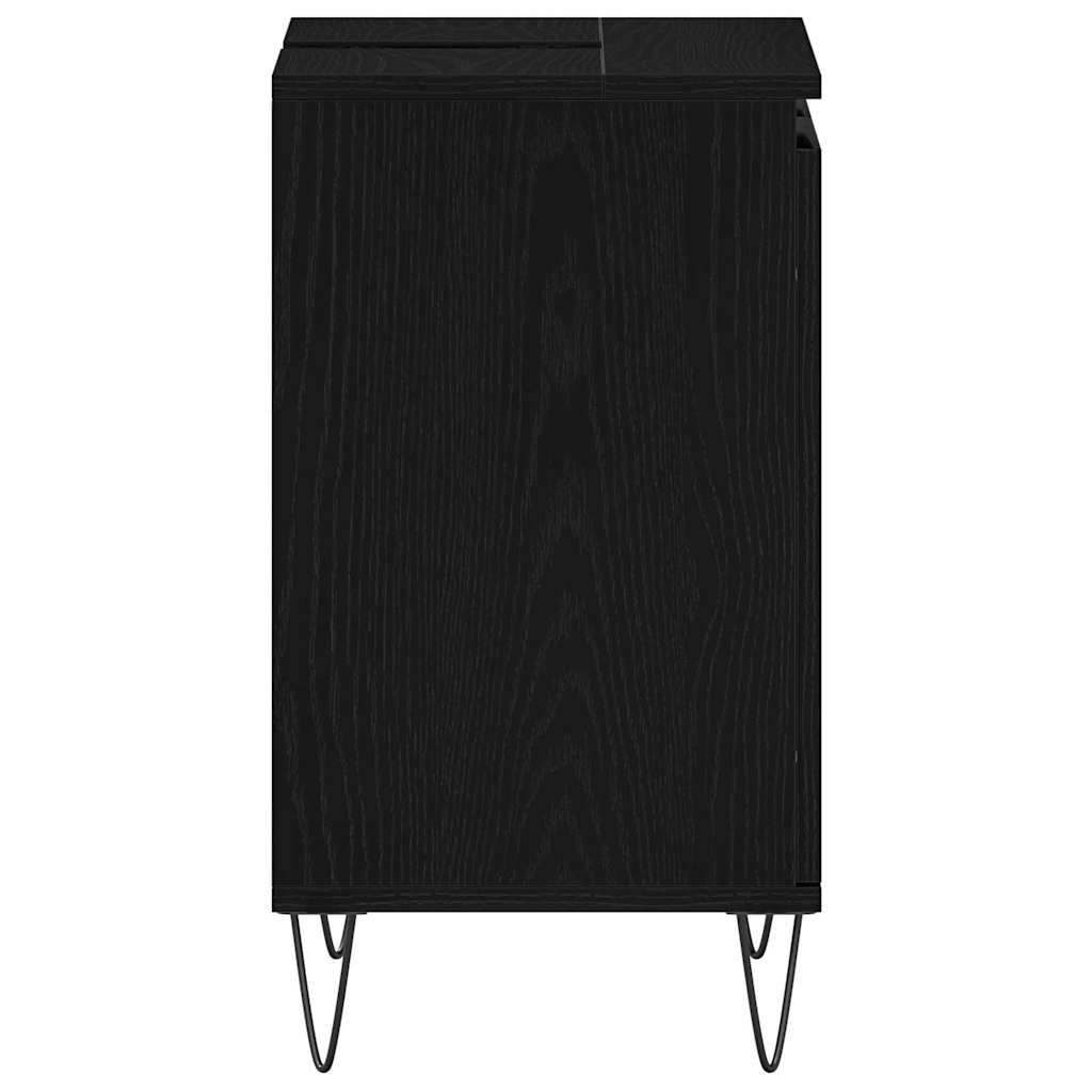 Kupaonski ormarić za sudoper Crni hrast 58 x 33 x 60 cm