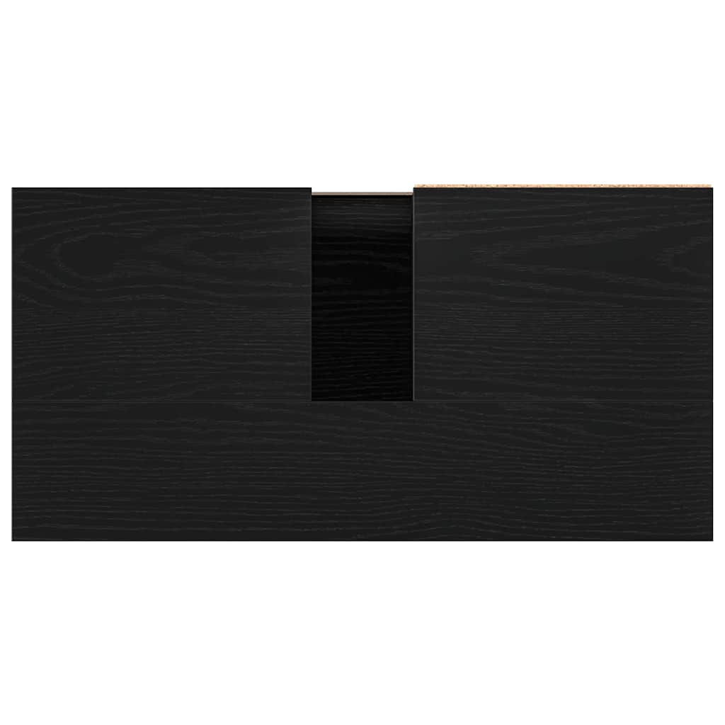 Kupaonski ormar Crni hrast 65 x 33 x 60 cm Konstruirano drvo