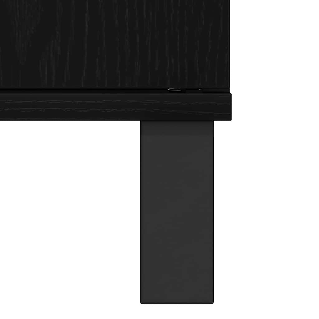 Kupaonski ormar Crni hrast 80 x 33 x 60 cm Konstruirano drvo
